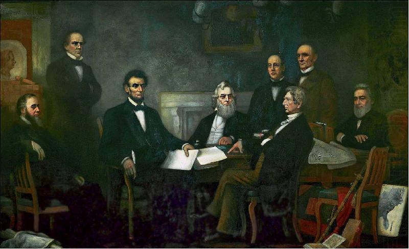Francis B. Carpenter First Reading of the Emancipation Proclamation of President Lincoln china oil painting image